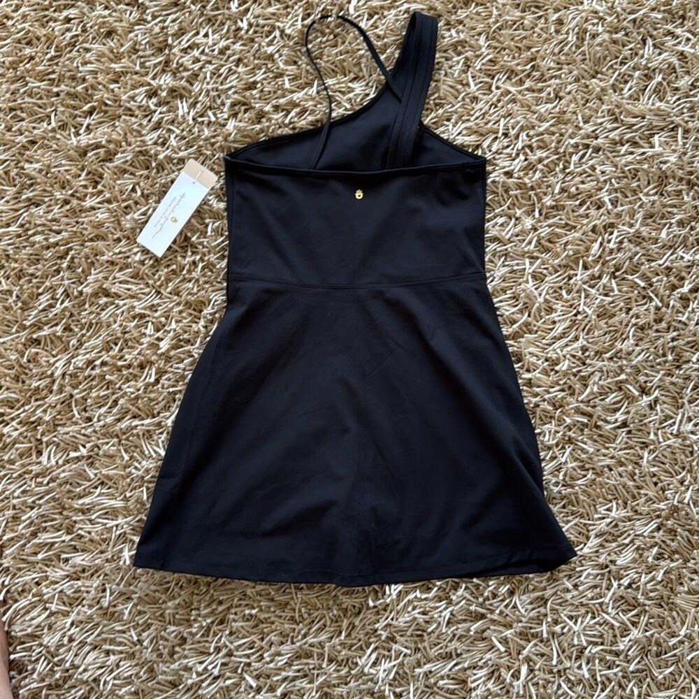 Spiritual Gangster Kaci Asymmetric Active Dress in Black Size S - Picture 5 of 7